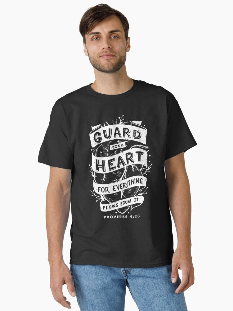 Throwback Guard Your Heart Christian Bible Verse T T TShirt 90s Retro
